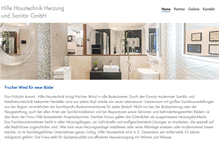 Tablet Screenshot of haustechnik-hille.de